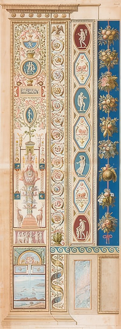 Pilaster Loggia VI (decoração com Diana de Éfeso) de Gaetano Savorelli