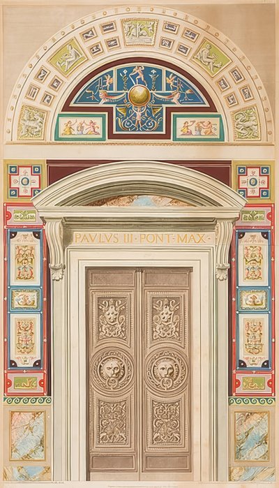 Loggia I porta, moldura e moldura de Gaetano Savorelli