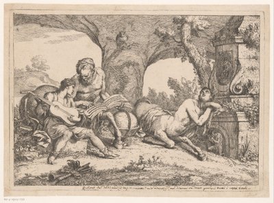 Aquiles ensinados por Chiron
Vários espectáculos e países (título da série)
Varii capricci e paesi (título da série) de Gaetano Zompini (possibly)