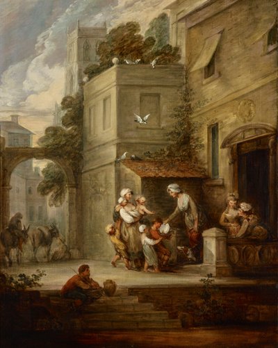 A caridade alivia a aflição de Gainsborough Dupont