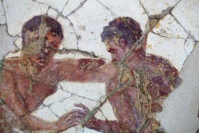 Os jogos da palaestra de Gallo-Roman Gallo-Roman