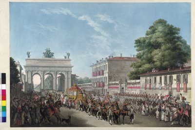 Entrada do imperador Francisco I em Milão, a 10 de maio de 1825 (água-tinta) de Gallo Gallina
