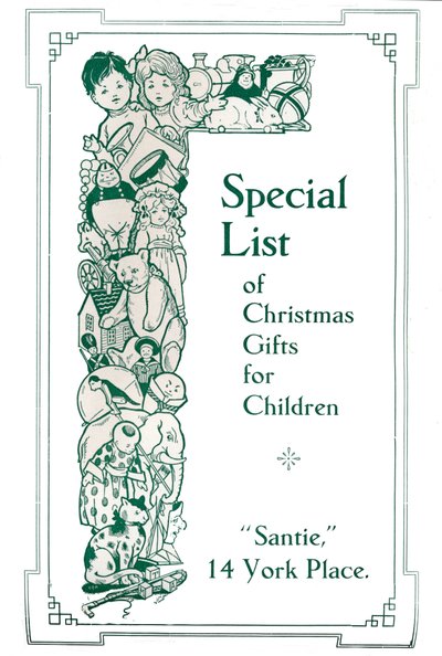 Lista especial de presentes de Natal para crianças, 1917 de Garratt and Atkinson