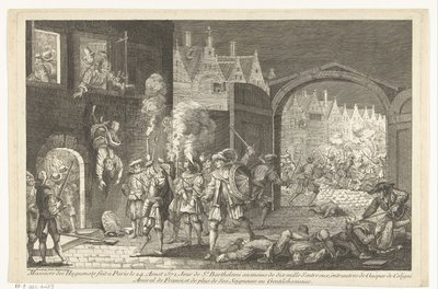 Noite de Bartholomew, 1572 de Gaspar Bouttats