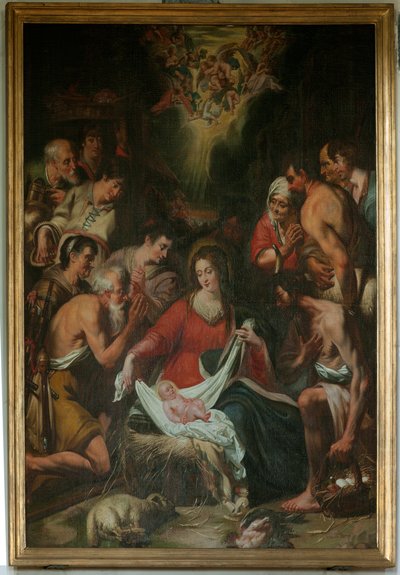 Adoração dos Pastores, escola de G. De Craeyer de Gaspar de (after) Crayer