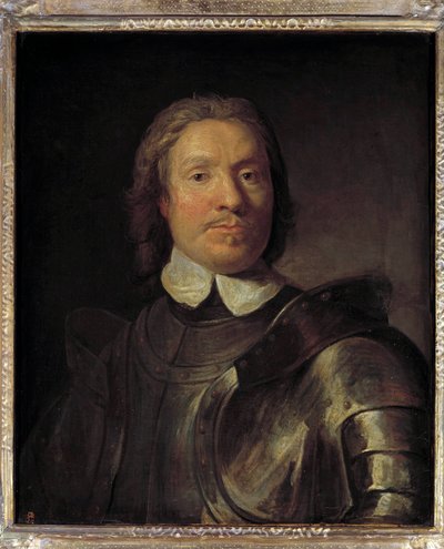 Retrato de Olivier Cromwell (1599-1658), Lord Protector da Inglaterra Oliver Cromwell participou da Primeira Revolução Inglesa (1641-1649) Pintura de Gaspard de Crayer (1584-1669) Sol. 0,67x0,58 m. de Gaspar de (after) Crayer