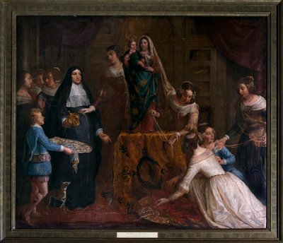 A arquiduquesa Isabel de Espanha, que entrega as suas jóias à Basílica de São Martinho em Halle de Gaspar De Crayer
