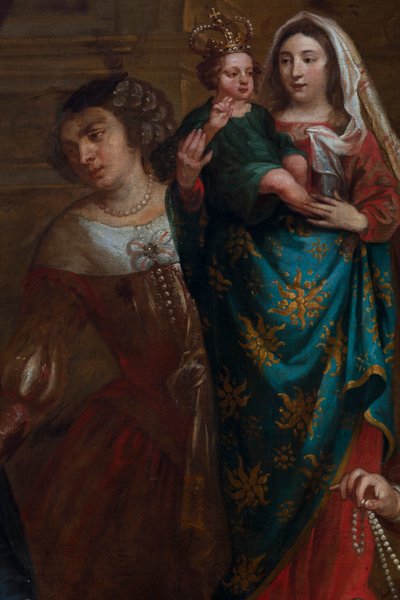 A arquiduquesa Isabel de Espanha, que entrega as suas jóias à Basílica de São Martinho em Halle de Gaspar De Crayer