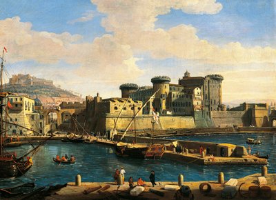 Docklands em Nápoles de Gaspar van Wittel
