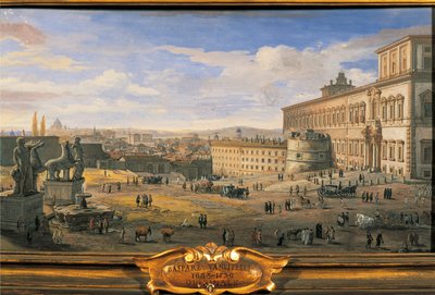 Itália, Roma, O Palácio Quirinal de Gaspar van Wittel