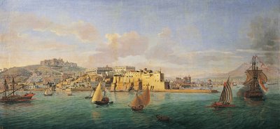 Vista do Golfo de Nápoles (pintura de Gaspar van Wittel