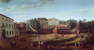 Villa Aldobrandini (óleo sobre tela) de Gaspar van Wittel