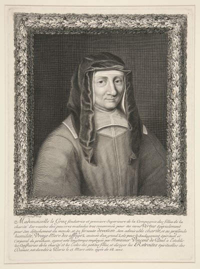 Sra. Louise LeGras, nascida em Marillac de Gaspard Duchange