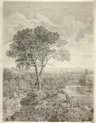 Fresco no Palazzo Colonna, Roma de Gaspard Dughet