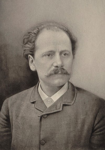 Retrato do compositor Jules Massenet 1842-1912, 1890. de Gaspard Félix Nadar