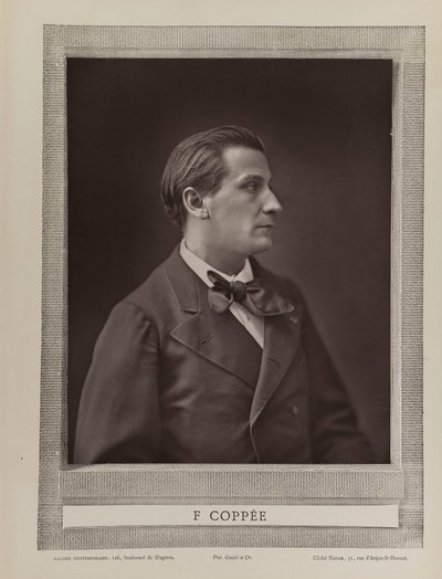 Retrato do poeta François Coppée 1842-1908, c. 1875. de Gaspard Félix Nadar