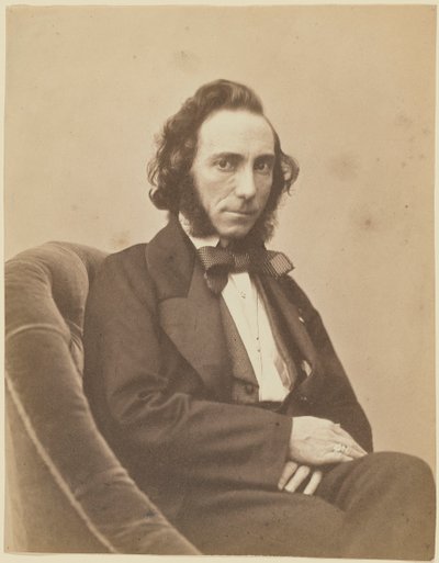 Retrato do violinista e compositor Ernesto Camillo Sivori 1815-1894, 1854-1855. de Gaspard Félix Nadar