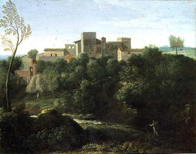 Paisagem Clássica (óleo sobre tela) de Gaspard Poussin Dughet