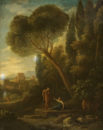 Paisagem Clássica com Números de Gaspard Poussin Dughet
