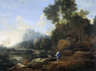Paisagem italiana de Gaspard Poussin Dughet