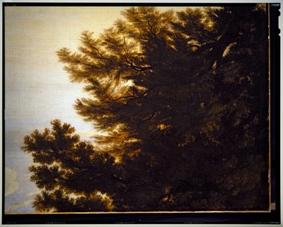 Paisagem Pastoral Italiana, pormenor, sem data de Gaspard Poussin Dughet