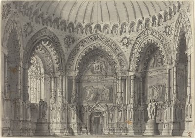 Rotunda em estilo gótico de Gasparo Galliari