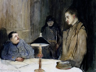 Interrogatório de um prisioneiro alemão de Gaston Hippolyte Boucart