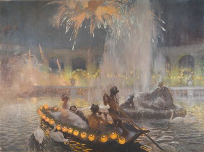 Festa noturna em Versalhes, 1906. de Gaston La Touche de