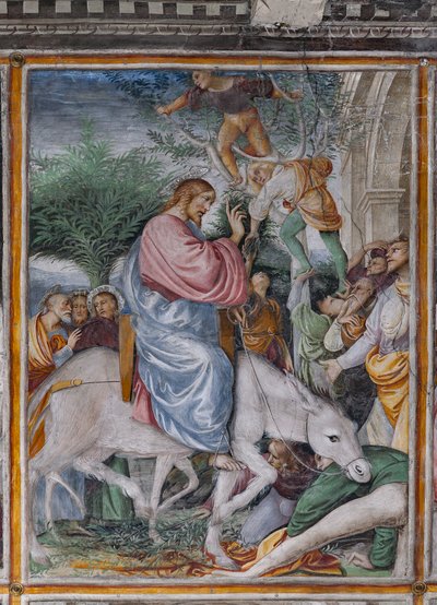 Detalhe de "Cristo entrando em Jerusalém", de "A vida e a paixão de Cristo" de Gaudenzio Ferrari