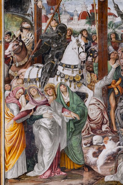 Detalhe da "Crucificação", de "A vida e a paixão de Cristo" de Gaudenzio Ferrari