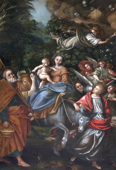 Voo para o Egito, c.1525 de Gaudenzio Ferrari