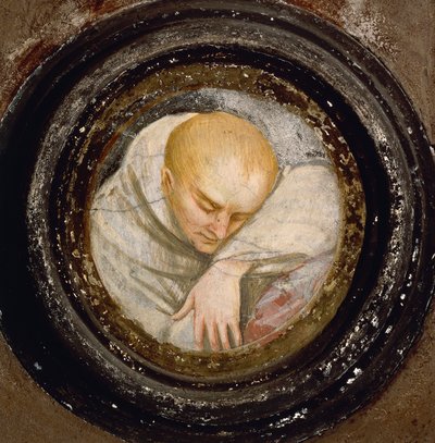 Itália, Varallo, Fragmento de Frade de Gaudenzio Ferrari