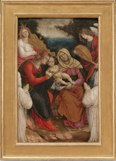 Madonna e Criança, Santa Ana e Doadores, 1508-09 de Gaudenzio Ferrari