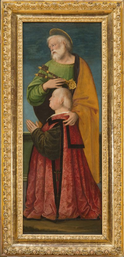 São Pedro e um Doador, c.1517-18 de Gaudenzio Ferrari