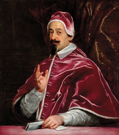 Retrato do Papa Alexandre VII 1599-1667, 1667. de Gaulli