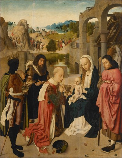 A Adoração dos Magos, 1490 de Geertgen Tot sint Jans