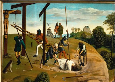 Golgatha (pintura sobre madeira de carvalho) de Geertgen tot Sint Jans