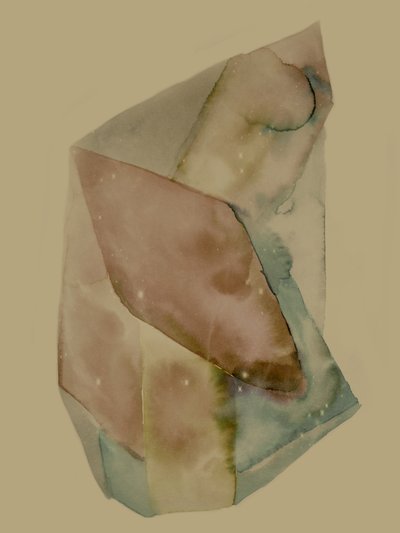 Camadas de aquarela abstrata de Gemma Bardot