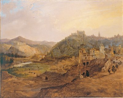 Vista geral de Toledo a partir da Cruz de los Canónigos de Genaro Pérez Villaamil