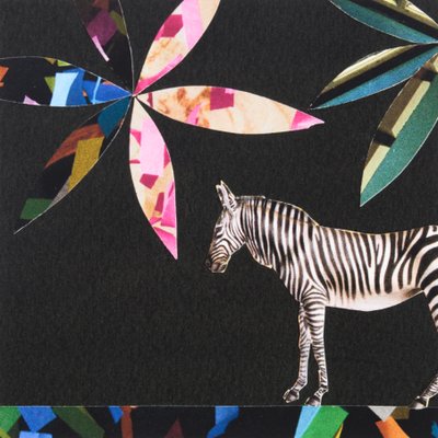 Zebra italiana, 2019 (colagem) de Genevieve French
