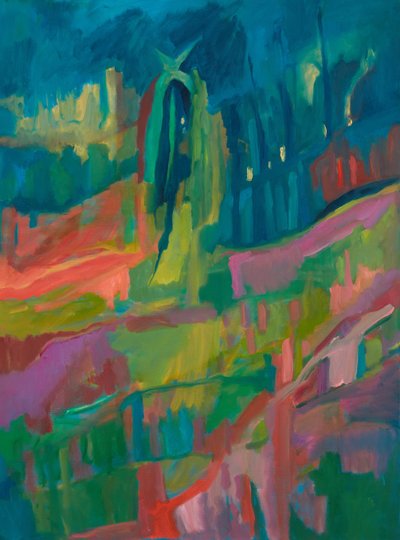 Sul de França, capela, 2024 (óleo sobre tela) de Genevieve French