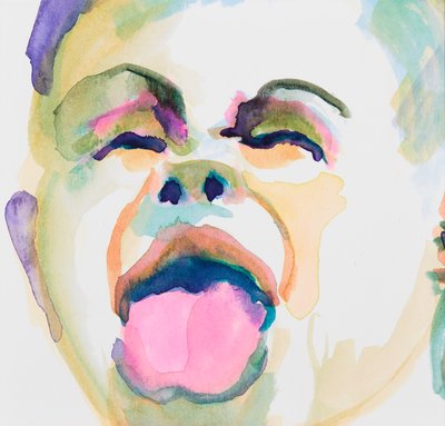 Yah Boo Sucks to You (aguarela sobre papel) de Genevieve French