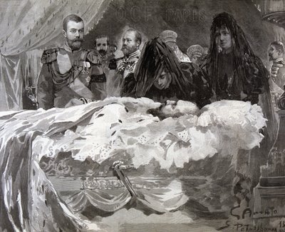 Morte do czar Alexandre III, novembro de 1894. de Gennaro Amato