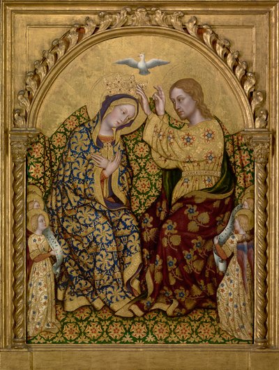 Coroação da Virgem, c.1420 (têmpera e folha de ouro no painel) de Gentile da Fabriano