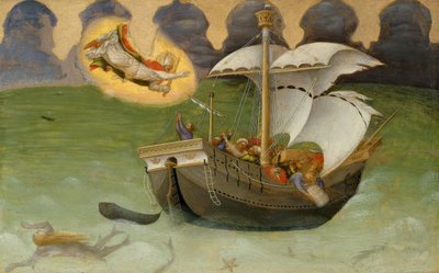 São Nicolau resgata o navio da Tempestade de Gentile da Fabriano