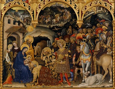 A Adoração dos Magos, 1423 de Gentile da Fabriano