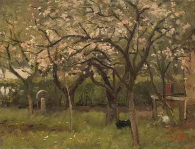 Árvore em flor num pomar de Geo Poggenbeek
