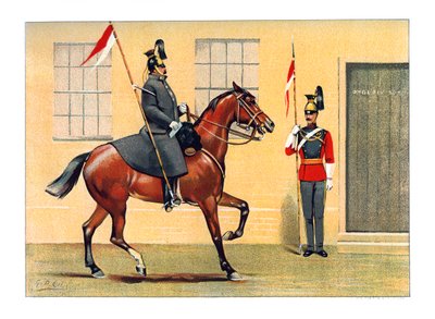 O 16o Queens Lancers, c1890. de Geoffrey Douglas Giles
