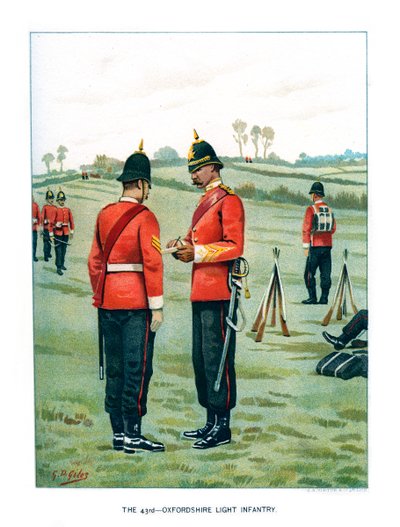 A 43rd infantaria leve de Oxfordshire, c1890. de Geoffrey Douglas Giles