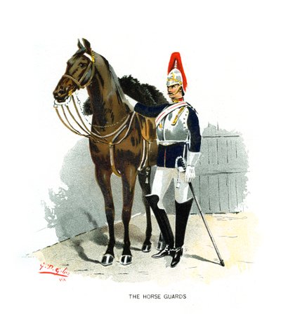 Os guardas de cavalo, c1890. de Geoffrey Douglas Giles